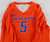 2022 Boise State Broncos #5 Game Used Orange Jersey Volleyball M 754