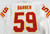 2004 Kansas City Chiefs Shawn Barber #59 Game Issued White Jersey 50 301
