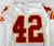2002 Kansas City Chiefs #42 Game Issued White Jersey 42 330