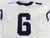 Texas Christian TCU Horned Frogs #6 Game Used White Jersey Football NP R 40 638
