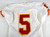 2001 Kansas City Chiefs #5 Game Issued White Jersey 40 970