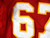 Kansas City Chiefs Mark Word #67 Game Used Red Jersey 50 976
