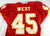 2001 Kansas City Chiefs West #45 Game Issued Red Jersey 42 980