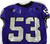 2019-24 Texas Christian TCU Frogs #53 Game Used Purple Jersey Football NP R 42 4