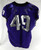 2019-24 Texas Christian TCU Frogs #49 Game Used Purple Jersey Football NP R 46 8