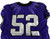 2019-24 Texas Christian TCU Frogs #52 Game Used Purple Jersey Football NP R 48 2