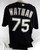 2003-06 Florida Marlins Derek Wathan #75 Game Used Black Jersey ST BP XL 081