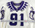 2020 Texas Christian TCU Frogs #91 Game Used White Jersey Football NP R 46 933