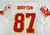 2001 Kansas City Chiefs Troy Drayton #87 Game Issued White Jersey 44 159