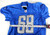 2022 Detroit Lions Taylor Decker #68 Game Issued Blue Practice Jersey 50 246
