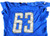2017 Detroit Lions #63 Game Used Blue Practice Jersey 52 247