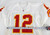 2001 Kansas City Chiefs Perez #12 Game Issued White Jersey 40 162
