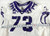 2019-24 Texas Christian TCU Frogs #73 Game Used White Jersey Football NP R 50 24