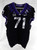 2019-24 Texas Christian TCU Frogs #71 Game Used Black Jersey Football NP R 50 8