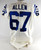 2012 Indianapolis Colts Zach Allen #67 Game Issued Pos Used White Jersey 52 536