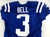 2013 Indianapolis Colts Devon Bell #3 Game Issued Pos Used Blue Jersey 42 539