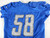 2017 Detroit Lions Paul Worrilow #58 Game Used Blue Practice Jersey 52 187
