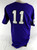 2010s Texas Christian TCU Horned Frogs #11 Game Used Purple Jersey Baseball L 7