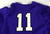2010s Texas Christian TCU Horned Frogs #11 Game Used Purple Jersey Baseball L 7