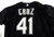 2003-06 Florida Marlins Cruz #41 Game Used Black Jersey ST BP XL 768