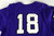 2010s Texas Christian TCU Horned Frogs #18 Game Used Purple Jersey Baseball L 3