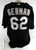 2006 Florida Marlins Franklyn German #62 Game Used Black Jersey ST BP XXL 771