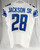 2017 Detroit Lions Mike Jackson Sr #28 Game Issued White Jersey 42 381