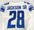 2017 Detroit Lions Mike Jackson Sr #28 Game Issued White Jersey 42 381