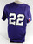 2012 Texas Christian TCU Horned Frogs #22 Game Used Purple Jersey Baseball 48 6