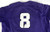 2016 Texas Christian TCU Horned Frogs #8 Game Used Purple Jersey Baseball 50 512