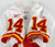 2002 Kansas City Chiefs C.Jackson #14 Game Used White Jersey 44 163