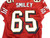 2006 San Francisco 49ers Justin Smiley #65 Game Issued Red Jersey 60 Patch 46 67