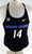 2018 Boise State Broncos #14 Game Used Black Jersey 60th P Beach Volleyball M 0