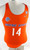 2018 Boise State Broncos #14 Game Used Orange Jersey 60 P Beach Volleyball M 125