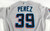 2023 Miami Marlins Eury Perez #39 Game Issued Grey Jersey 46 168