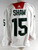 2022-24 Minnesota Wild Mason Shaw #15 Game Issued P Used White Practice Jersey 9