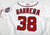 2021 Washington Nationals Tres Barrera #38 Game Issued White Jersey 46 DP79425