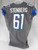 2020 Detroit Lions Logan Stenberg #61 Game Issued Grey Jersey Color Rush 46 342