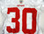 2012 San Francisco 49ers Trent Robinson #30 Game Used White Practice Jersey L 0