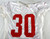 2012 San Francisco 49ers Trent Robinson #30 Game Used White Practice Jersey L 0