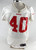 San Francisco 49ers #40 Game Used White Practice Jersey XL 593