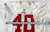 San Francisco 49ers #40 Game Used White Practice Jersey XL 593