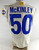 2022 Los Angeles Rams Takkarist McKinley #50 Game Issued Pos Used White Jersey 9