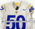 2022 Los Angeles Rams Takkarist McKinley #50 Game Issued Pos Used White Jersey 9
