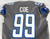 2017 Detroit Lions Rodney Coe #99 Game Issued Grey Jersey Color Rush 46 368