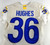 2020 Los Angeles Rams Juju Hughes #36 Game Issued White Jersey 42 540