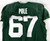2025 New York Jets Esa Pole #67 Game Used Green Practice Jersey 2XL 551