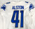 2019 Detroit Lions Johnathan Alston #41 Game Issued White Jersey 100 Year P 40 4