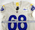 2022 Los Angeles Rams TJ Carter #68 Game Issued Pos Used White Jersey 46 524