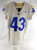 2022 Los Angeles Rams Russ Yeast #43 Game Issued White Jersey 38 525